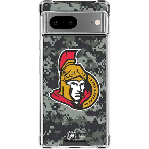 NHL Ottawa Senators Camo Google Pixel 7a Clear Case